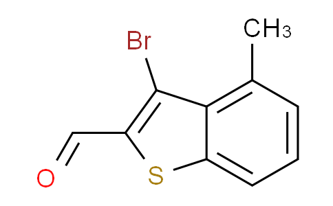 CAS No. 1402144-47-1, 3-bromo-4-methylbenzo[b]thiophene-2-carbaldehyde