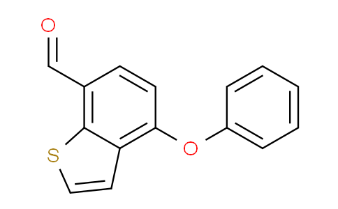 CAS No. 1121583-63-8, 4-phenoxybenzo[b]thiophene-7-carbaldehyde