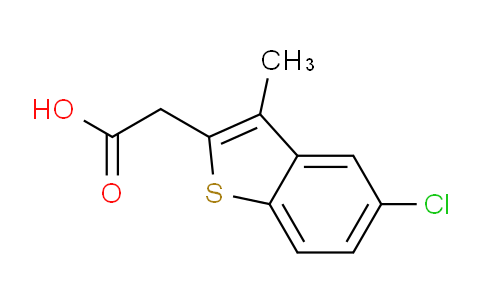 CAS No. 51527-19-6, (5-Chloro-3-methyl-1-benzothien-2-yl)acetic acid