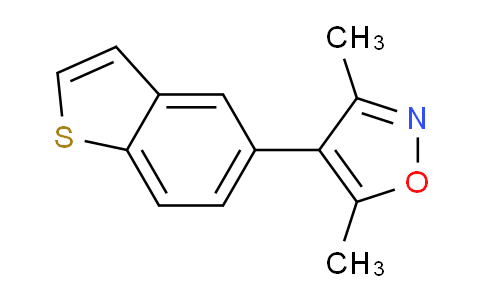 CAS No. 1158208-69-5, 4-(benzo[b]thiophen-5-yl)-3,5-dimethylisoxazole