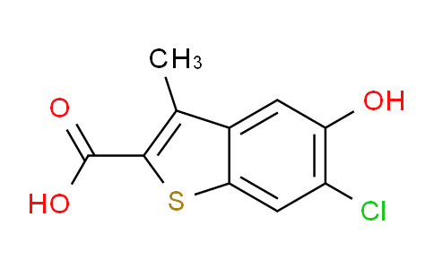 CAS No. 85741-02-2, 6-chloro-5-hydroxy-3-methylbenzo[b]thiophene-2-carboxylic acid
