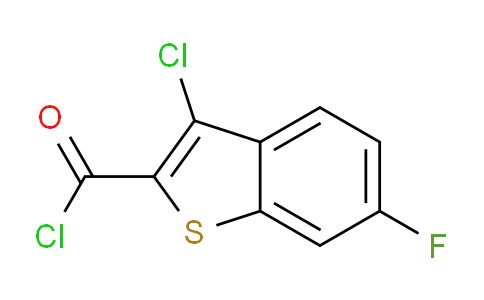CAS No. 34576-83-5, 3-Chloro-6-fluoro-1-benzothiophene-2-carbonyl chloride