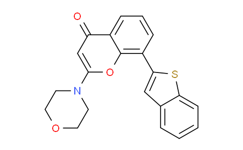 CAS No. 503468-90-4, 8-(Benzo[b]thiophen-2-yl)-2-morpholino-4H-chromen-4-one