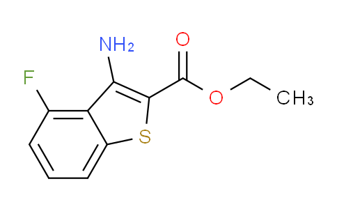 CAS No. 259251-80-4, Ethyl 3-amino-4-fluoro-1-benzothiophene-2-carboxylate