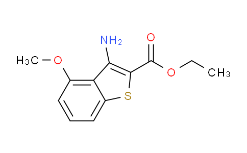 CAS No. 77373-52-5, Ethyl 3-amino-4-methoxy-1-benzothiophene-2-carboxylate