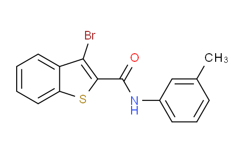 CAS No. 853328-66-2, 3-Bromo-N-(m-tolyl)benzo[b]thiophene-2-carboxamide