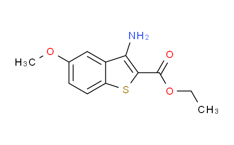 CAS No. 181285-06-3, ethyl 3-amino-5-methoxy-1-benzothiophene-2-carboxylate