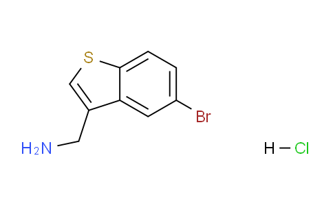 CAS No. 55810-75-8, (5-Bromobenzo[b]thiophen-3-yl)methanamine, HCl