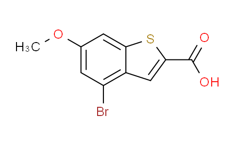 CAS No. 2082733-12-6, 4-bromo-6-methoxybenzo[b]thiophene-2-carboxylic acid