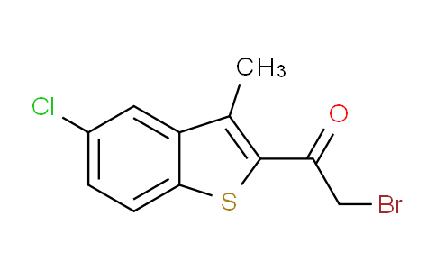 CAS No. 175203-97-1, 2-Bromo-1-(5-chloro-3-methylbenzo[b]thiophen-2-yl)ethanone