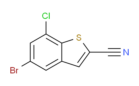 CAS No. 1936265-82-5, 5-bromo-7-chloro-1-benzothiophene-2-carbonitrile