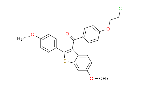 MC752659 | 1627905-24-1 | [4-(2-chloroethoxy)phenyl][6-methoxy-2-(4-methoxyphenyl)-1-benzothiophen-3-yl]methanone