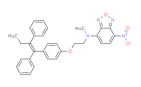 CAS No. 1481401-71-1, N-[2-[4-[(Z)-1,2-diphenylbut-1-enyl]phenoxy]ethyl]-N-methyl-4-nitro-2,1,3-benzoxadiazol-7-amine