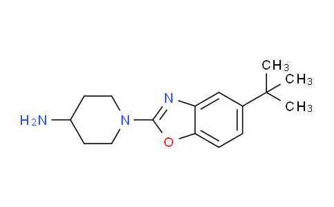 CAS No. 1035840-48-2, 1-(5-tert-butyl-1,3-benzoxazol-2-yl)piperidin-4-amine