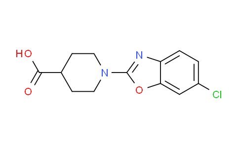 CAS No. 1035840-81-3, 1-(6-chloro-1,3-benzoxazol-2-yl)piperidine-4-carboxylic acid