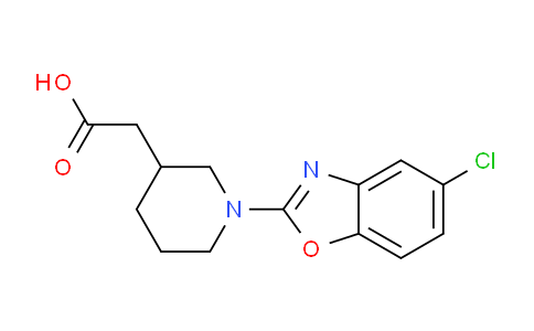 CAS No. 1035840-57-3, [1-(5-chloro-1,3-benzoxazol-2-yl)piperidin-3-yl]acetic acid