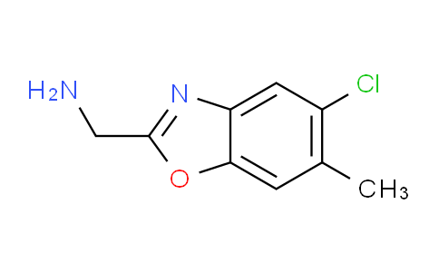 CAS No. 1035840-75-5, (5-chloro-6-methylbenzo[d]oxazol-2-yl)methanamine