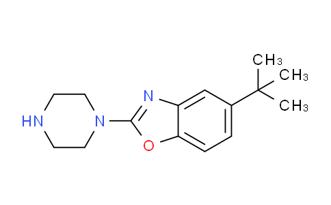 CAS No. 1158487-44-5, 5-tert-butyl-2-piperazin-1-yl-1,3-benzoxazole