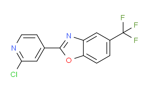 CAS No. 1192019-08-1, 2-(2-chloropyridin-4-yl)-5-(trifluoromethyl)benzo[d]oxazole