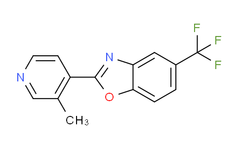 CAS No. 1192019-10-5, 2-(3-methylpyridin-4-yl)-5-(trifluoromethyl)benzo[d]oxazole
