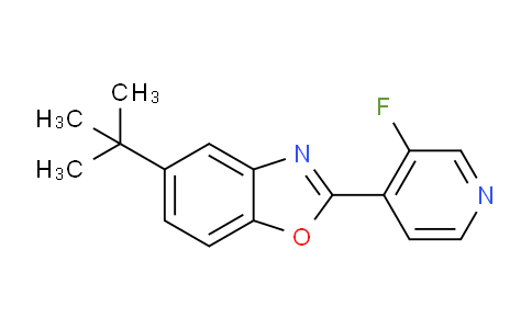 CAS No. 1192019-91-2, 5-(tert-butyl)-2-(3-fluoropyridin-4-yl)benzo[d]oxazole