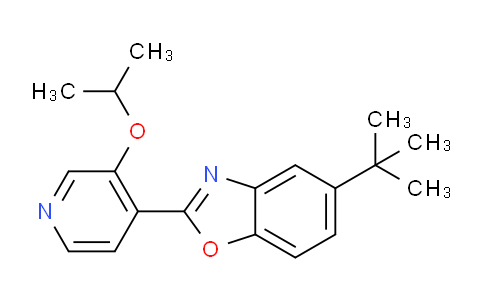 CAS No. 1192019-96-7, 5-(tert-butyl)-2-(3-isopropoxypyridin-4-yl)benzo[d]oxazole