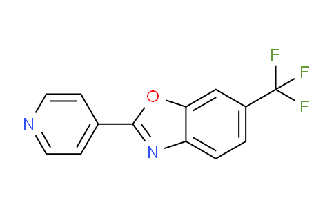 CAS No. 1192019-02-5, 2-(pyridin-4-yl)-6-(trifluoromethyl)benzo[d]oxazole