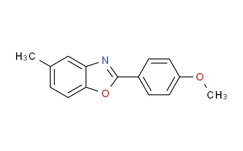 CAS No. 35876-70-1, 2-(4-methoxyphenyl)-5-methylbenzo[d]oxazole