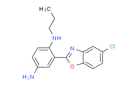 CAS No. 599203-16-4, 2-(5-chlorobenzo[d]oxazol-2-yl)-N1-propylbenzene-1,4-diamine