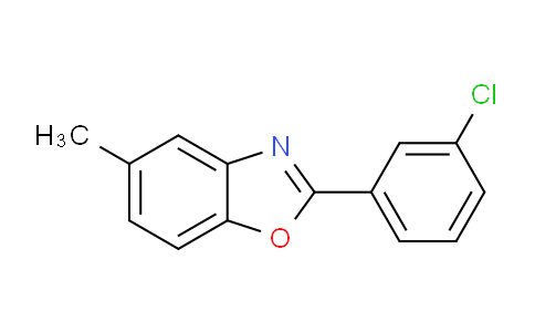 CAS No. 883028-08-8, 2-(3-chlorophenyl)-5-methylbenzo[d]oxazole