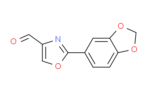 CAS No. 885273-46-1, 2-Benzo[1,3]dioxol-5-yl-oxazole-4-carbaldehyde