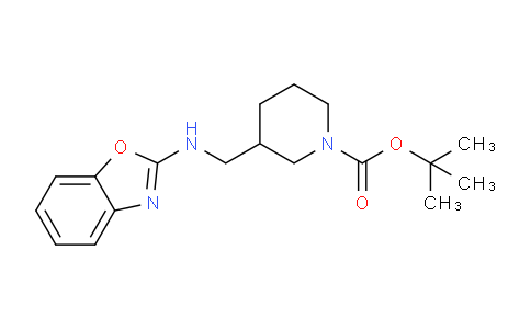 CAS No. 1353963-07-1, tert-Butyl 3-((benzo[d]oxazol-2-ylamino)methyl)piperidine-1-carboxylate