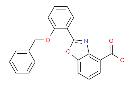 CAS No. 186501-25-7, 2-(2-(benzyloxy)phenyl)benzo[d]oxazole-4-carboxylic acid