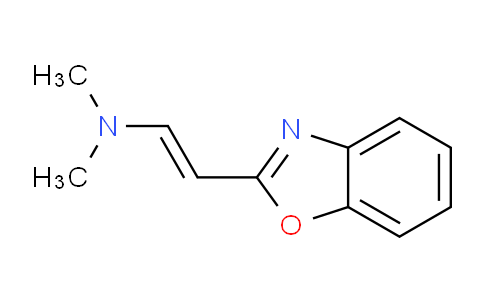 CAS No. 20973-87-9, (E)-2-(benzo[d]oxazol-2-yl)-N,N-dimethylethen-1-amine