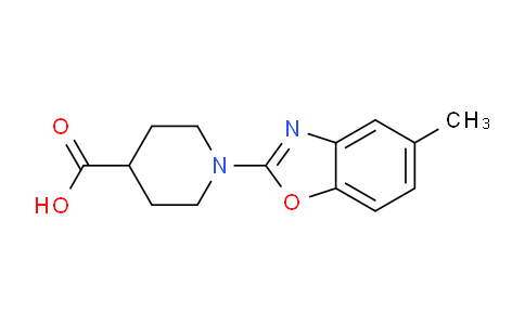 CAS No. 1048917-20-9, 1-(5-methylbenzo[d]oxazol-2-yl)piperidine-4-carboxylic acid