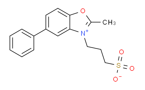 CAS No. 66142-15-2, 3-(2-methyl-5-phenylbenzo[d]oxazol-3-ium-3-yl)propane-1-sulfonate