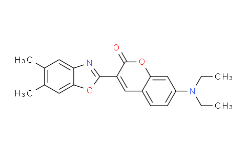 CAS No. 57980-76-4, 7-(Diethylamino)-3-(5,6-dimethylbenzo[d]oxazol-2-yl)-2H-chromen-2-one