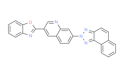 CAS No. 64887-44-1, 2-(7-(2H-Naphtho[1,2-d][1,2,3]triazol-2-yl)quinolin-3-yl)benzo[d]oxazole