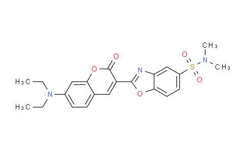 CAS No. 35773-44-5, 2-(7-(Diethylamino)-2-oxo-2H-chromen-3-yl)-N,N-dimethylbenzo[d]oxazole-5-sulfonamide