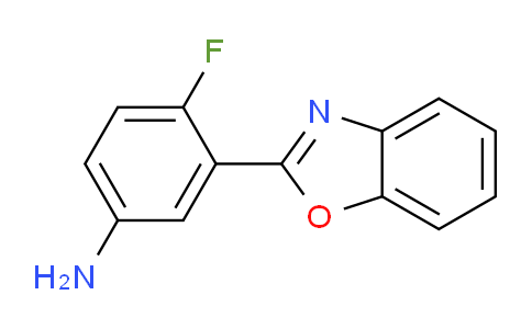 CAS No. 220705-28-2, 3-(Benzo[d]oxazol-2-yl)-4-fluoroaniline