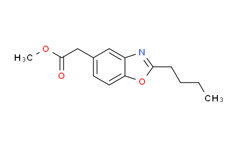 CAS No. 886361-26-8, Methyl 2-(2-butylbenzo[d]oxazol-5-yl)acetate