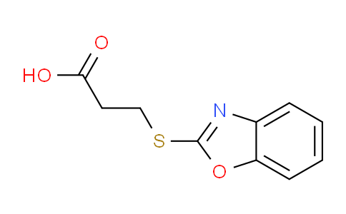 CAS No. 60788-67-2, 3-(Benzo[d]oxazol-2-ylthio)propanoic acid
