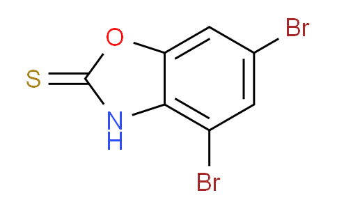 CAS No. 1215206-48-6, 4,6-Dibromobenzooxazole-2-thione