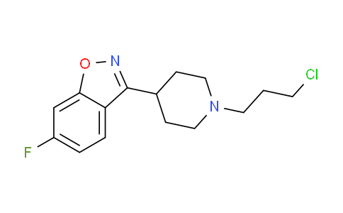 CAS No. 329977-73-3, 3-[1-(3-chloropropyl)piperidin-4-yl]-6-fluoro-1,2-benzoxazole