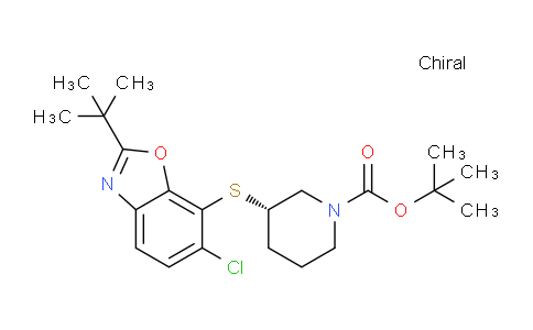 MC753080 | 954127-40-3 | (S)-tert-butyl 3-(2-tert-butyl-6-chlorobenzo[d]oxazol-7-ylthio)piperidine-1-carboxylate
