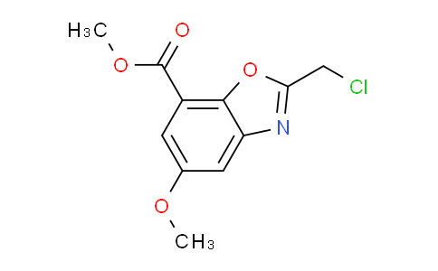 CAS No. 1221792-89-7, Methyl 2-(chloromethyl)-5-methoxybenzo[d]oxazole-7-carboxylate