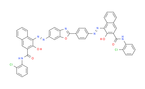 DY753106 | 107047-67-6 | N-(2-Chlorophenyl)-4-((4-(6-((3-((2-chlorophenyl)carbamoyl)-2-hydroxynaphthalen-1-yl)diazenyl)benzo[d]oxazol-2-yl)phenyl)diazenyl)-3-hydroxy-2-naphthamide