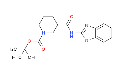 CAS No. 1233025-46-1, tert-Butyl 3-(benzo[d]oxazol-2-ylcarbamoyl)piperidine-1-carboxylate