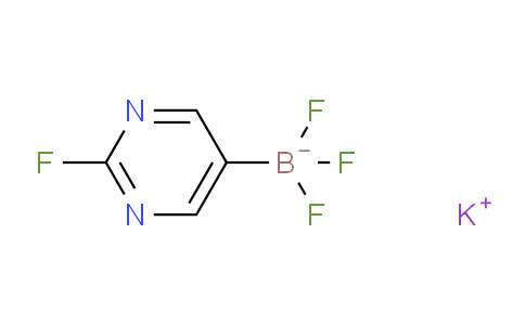 CAS No. 1245906-69-7, potassium trifluoro(2-fluoropyrimidin-5-yl)borate