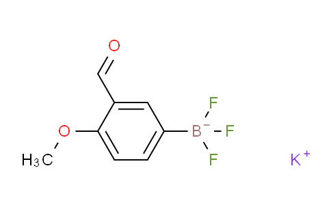 CAS No. 1393683-77-6, Potassium trifluoro(3-formyl-4-methoxyphenyl)borate